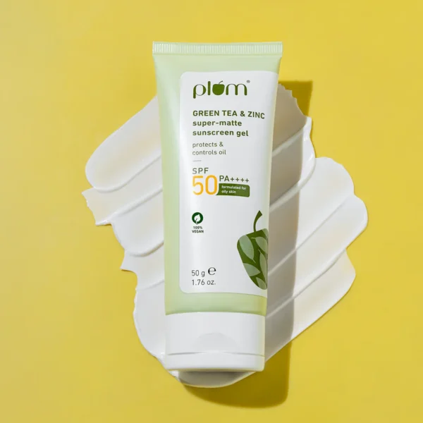 green tea & zinc super matte spf 50 sunscreen gel for oily skin